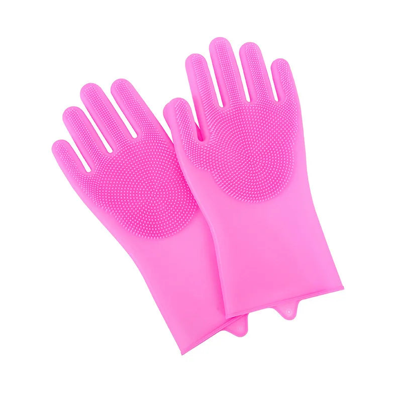 Pet Bath Beauty Gloves Dog and Cat Bath Shampoo scrubber Magic Massage Clean Clean sponge silicon hair removal gloves