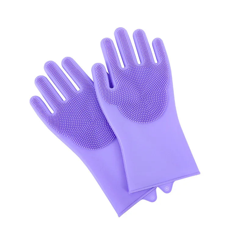 Pet Bath Beauty Gloves Dog and Cat Bath Shampoo scrubber Magic Massage Clean Clean sponge silicon hair removal gloves