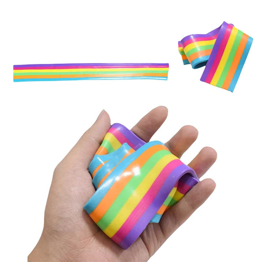 Rainbow Lint Roller Pet Hair Remover Stress Relief Toy Decompression Gadget Replacement Sheets for Luxury Gift Fur Cleaning Tool