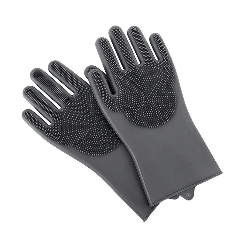 Pet Bath Beauty Gloves Dog and Cat Bath Shampoo scrubber Magic Massage Clean Clean sponge silicon hair removal gloves