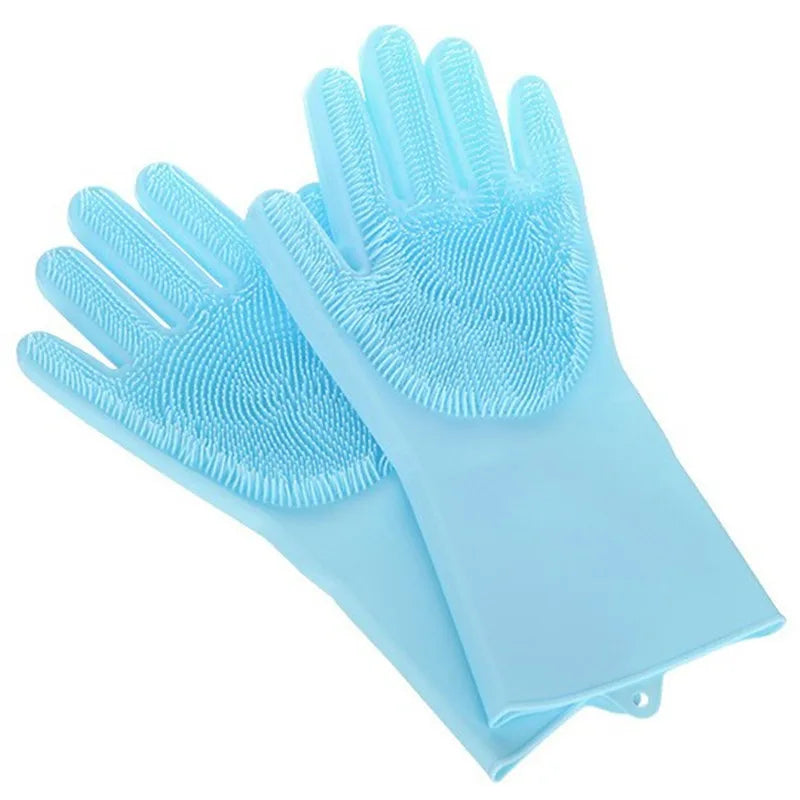 Pet Bath Beauty Gloves Dog and Cat Bath Shampoo scrubber Magic Massage Clean Clean sponge silicon hair removal gloves
