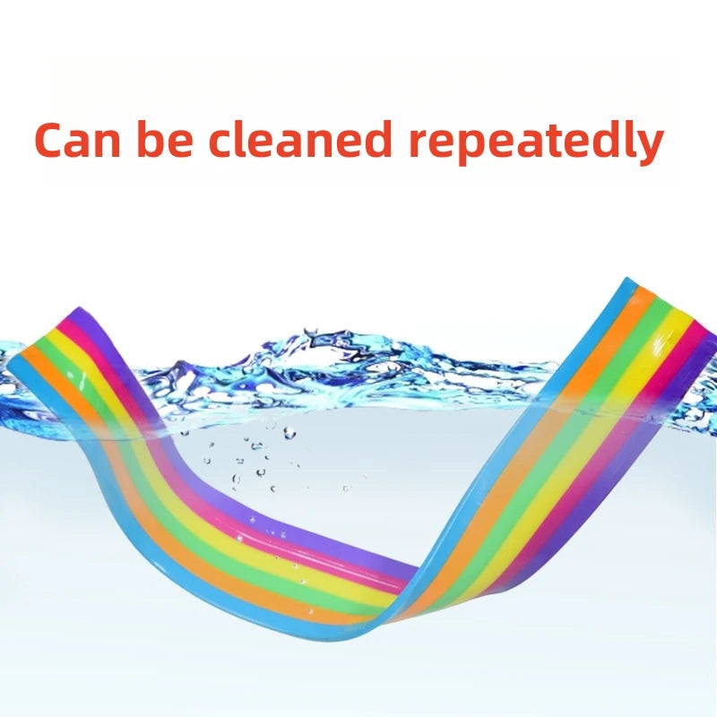 Rainbow Lint Roller Pet Hair Remover Stress Relief Toy Decompression Gadget Replacement Sheets for Luxury Gift Fur Cleaning Tool